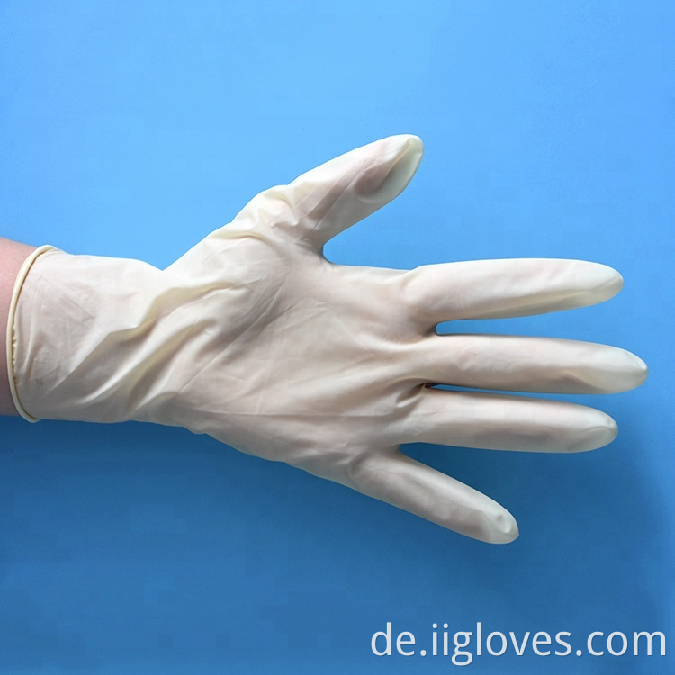 Pulverfreie Einwegabstand nicht sterile Latex -Prüfungshandschuhe Einweg -Latex -Untersuchungshandschuhe freie Latexpulverhandschuhe